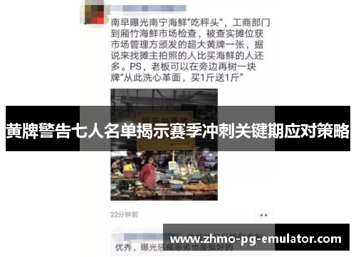 黄牌警告七人名单揭示赛季冲刺关键期应对策略 黄牌警告七人名单揭示赛季冲刺关键期应对策略